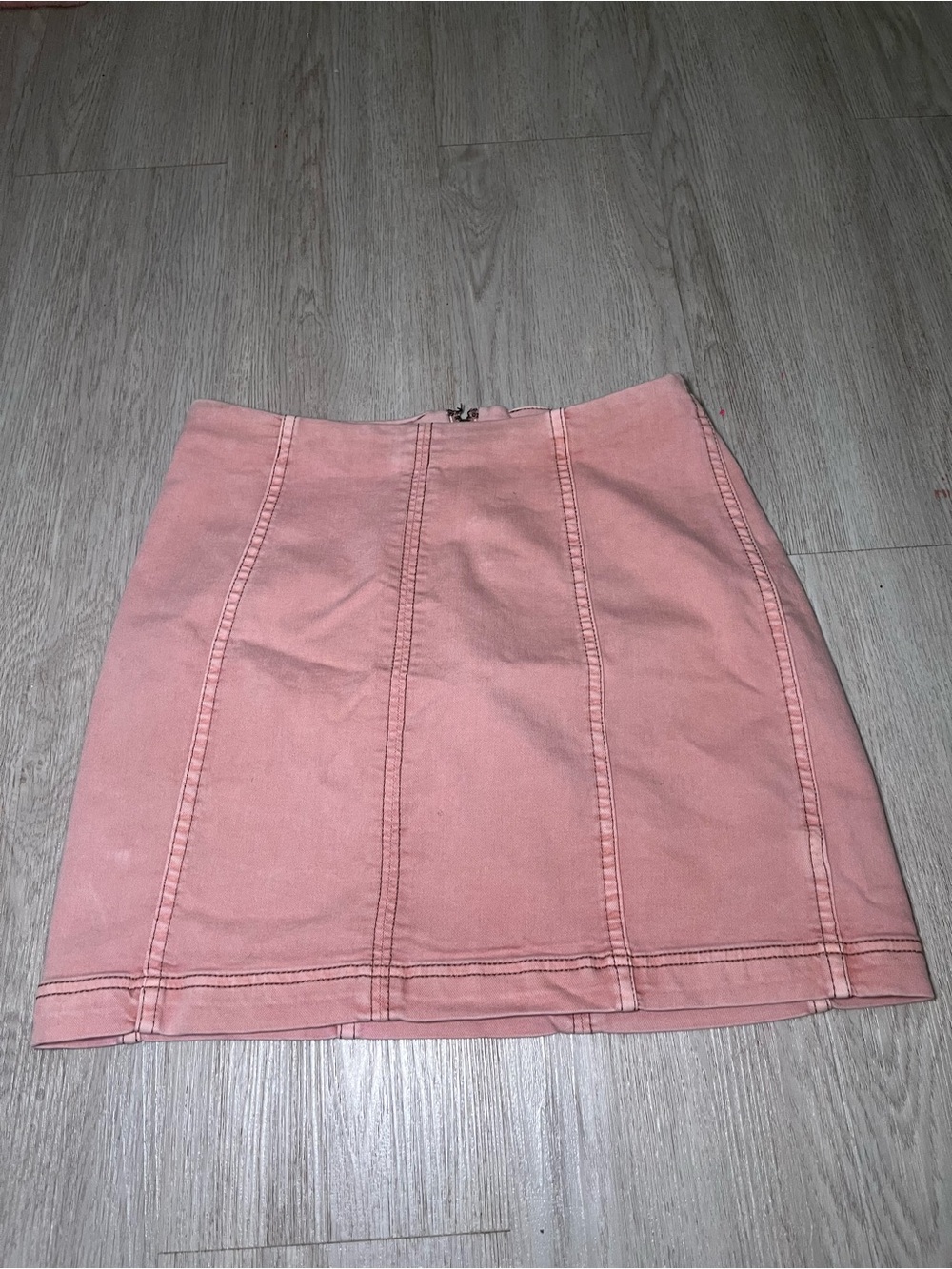 Free People Dusty Rose Panel Mini Skirt 12